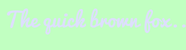 Image with Font Color DEDEFF and Background Color C1FFC1